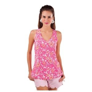 Lilly Pulitzer Gale Tank: Chum Bucket Print